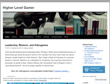 Tablet Screenshot of higherlevelgamer.org